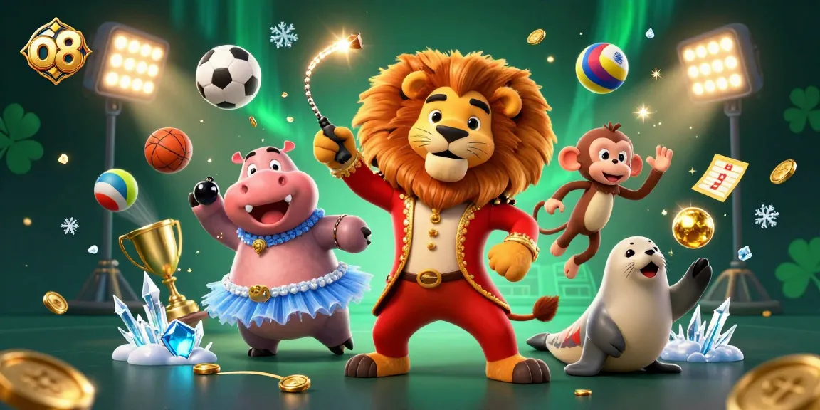 Engage in thrilling gameplay at o8 with vibrant characters and dynamic casino elements.