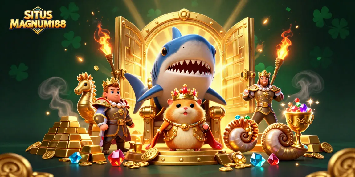 Spin the reels and win big at SITUS MAGNUM188 featuring vibrant treasures and regal characters