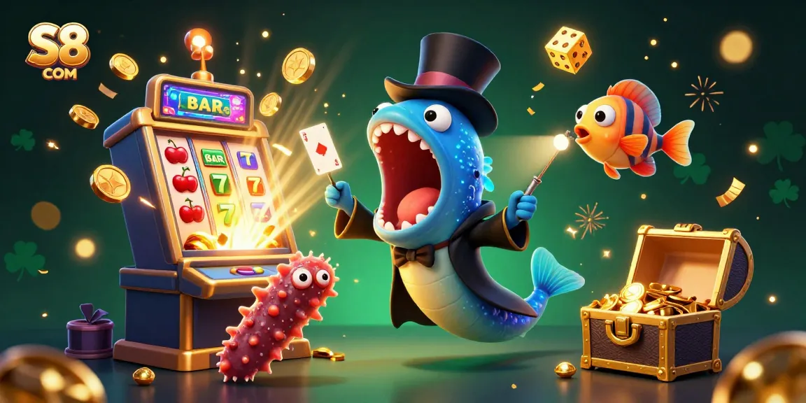 Experience exciting adventures with S8 COM's captivating casino games featuring unique underwater characters.