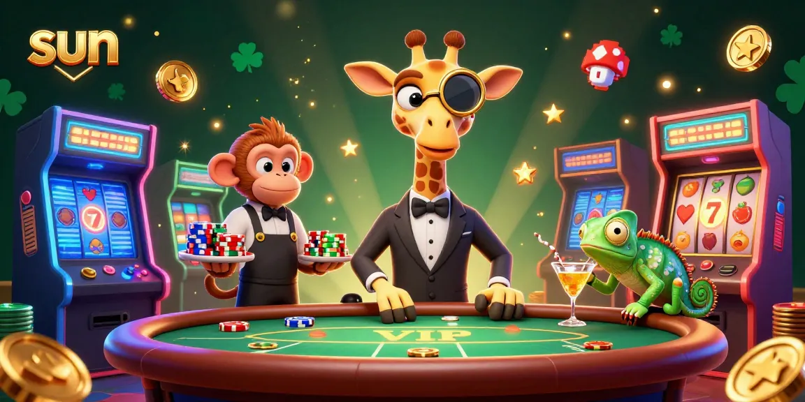 Engage with the exhilarating sun-themed casino adventure featuring festive characters and vibrant gaming elements.