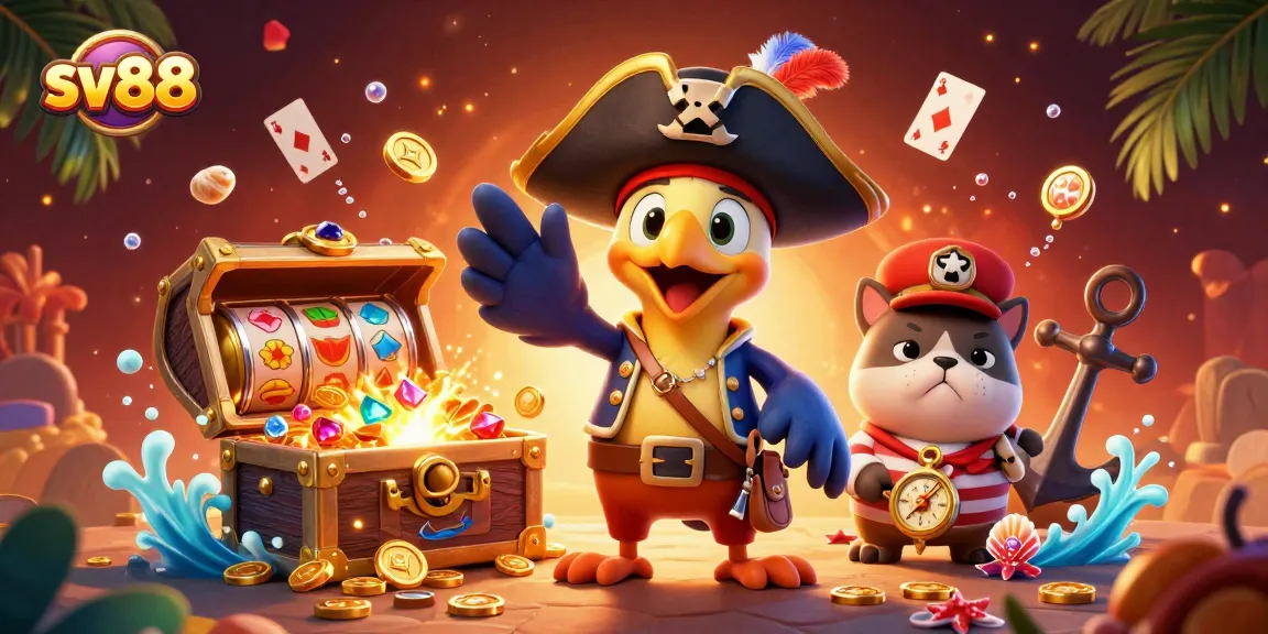 sv88 players revel in a dynamic 3D casino scene filled with vibrant slot elements.