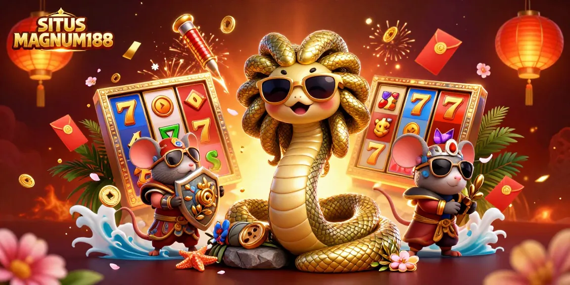 Experience excitement at SITUS MAGNUM188 with vibrant slot reels and dynamic gaming elements.