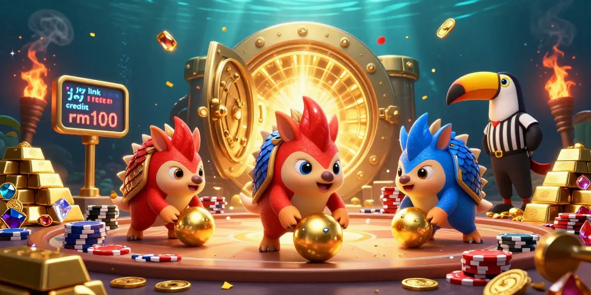 Engage in thrilling gameplay with joy link free credit rm100, featuring rivals in a dynamic casino scene.